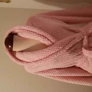 Pink soft knee length Robe